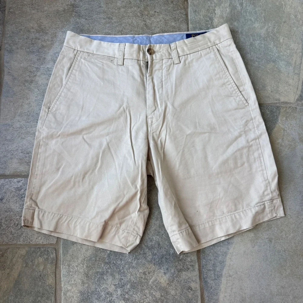 Polo Ralph Lauren Men's Stretch Classic Fit Chino Shorts‎ Size 30 Khaki